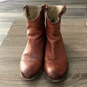 Frye cowboy booties